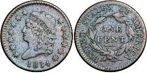 1 Цент США (1776 - ) Медь 