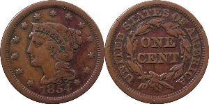 1 Цент США (1776 - ) Медь 