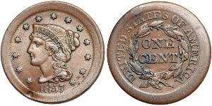 1 Цент США (1776 - ) Медь 