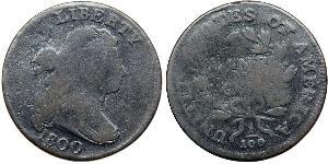 1 Цент США (1776 - ) Медь 