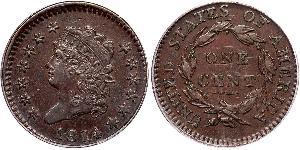 1 Цент США (1776 - ) Медь 