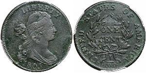1 Цент США (1776 - ) Медь 