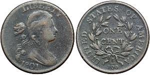 1 Цент США (1776 - ) Медь 