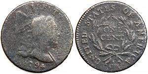 1 Цент США (1776 - ) Медь 