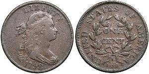 1 Цент США (1776 - ) Медь 