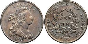 1 Цент США (1776 - ) Медь 