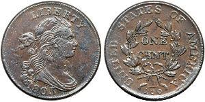 1 Цент США (1776 - ) Медь 
