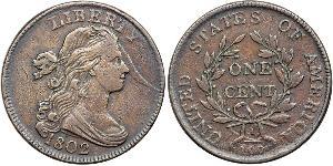 1 Цент США (1776 - ) Медь 
