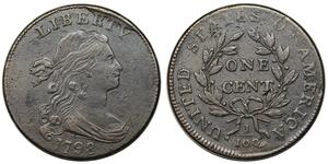 1 Цент США (1776 - ) Медь 