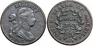 1 Цент США (1776 - ) Медь 