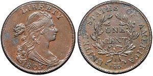 1 Цент США (1776 - ) Медь 