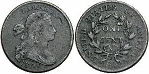 1 Цент США (1776 - ) Медь 