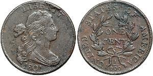 1 Цент США (1776 - ) Медь 