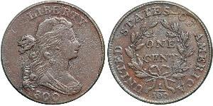 1 Цент США (1776 - ) Медь 
