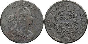1 Цент США (1776 - ) Медь 