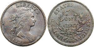 1 Цент США (1776 - ) Медь 