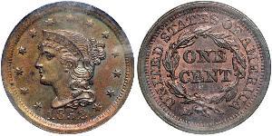 1 Цент США (1776 - ) Медь 