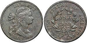 1 Цент США (1776 - ) Медь 