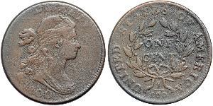 1 Цент США (1776 - ) Медь 
