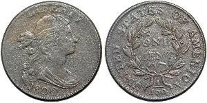 1 Цент США (1776 - ) Медь 