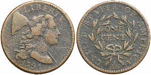 1 Цент США (1776 - ) Медь 
