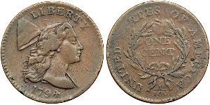 1 Цент США (1776 - ) Медь 