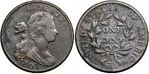 1 Цент США (1776 - ) Медь 