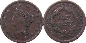 1 Цент США (1776 - ) Медь 