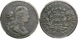 1 Цент США (1776 - ) Медь 