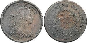 1 Цент США (1776 - ) Медь 