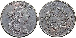 1 Цент США (1776 - ) Медь 