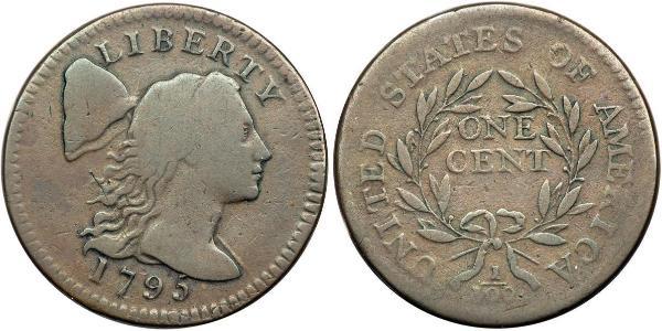1 Цент США (1776 - ) Медь 