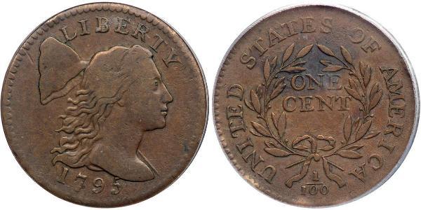 1 Цент США (1776 - ) Медь 