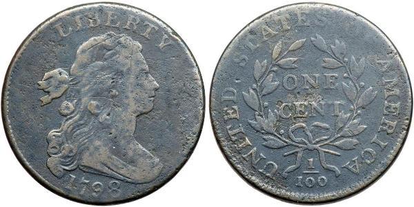 1 Цент США (1776 - ) Медь 