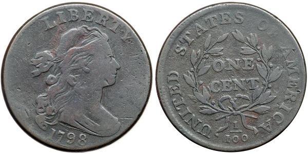 1 Цент США (1776 - ) Медь 