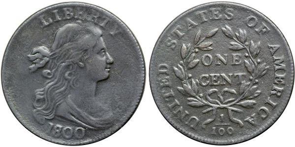 1 Цент США (1776 - ) Медь 