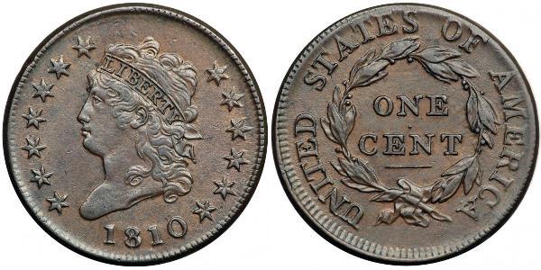1 Цент США (1776 - ) Медь 