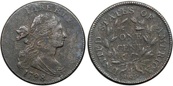 1 Цент США (1776 - ) Медь 