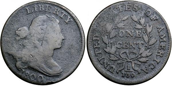 1 Цент США (1776 - ) Медь 