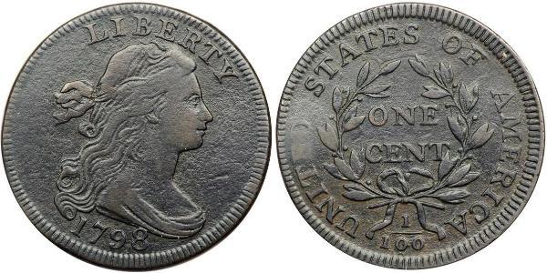 1 Цент США (1776 - ) Медь 