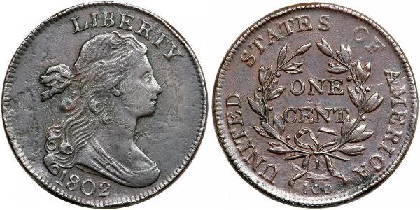 1 Цент США (1776 - ) Медь 