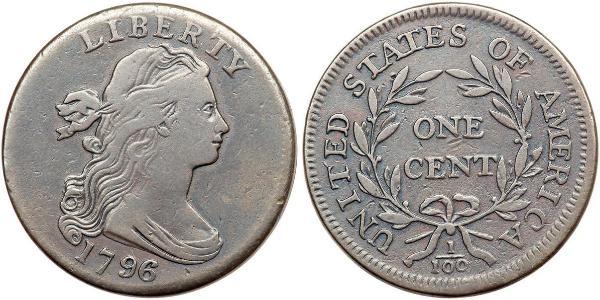 1 Цент США (1776 - ) Медь 