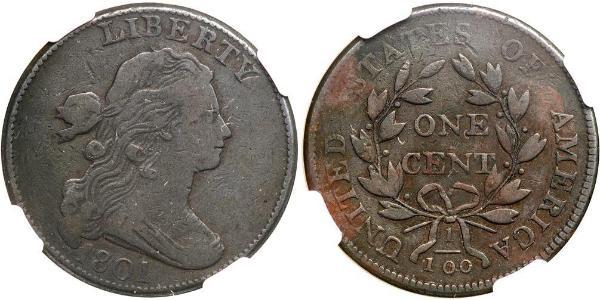 1 Цент США (1776 - ) Медь 