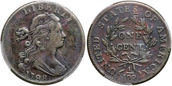 1 Цент США (1776 - ) Медь 