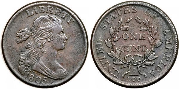 1 Цент США (1776 - ) Медь 
