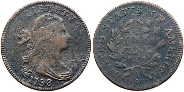 1 Цент США (1776 - ) Медь 