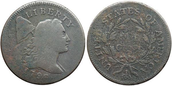 1 Цент США (1776 - ) Медь 