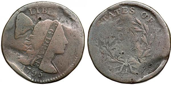 1 Цент США (1776 - ) Медь 
