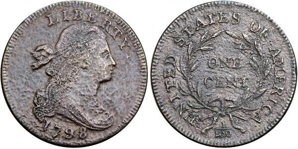 1 Цент США (1776 - ) Медь 