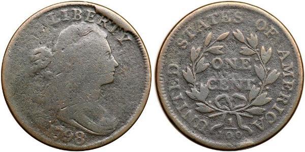 1 Цент США (1776 - ) Медь 